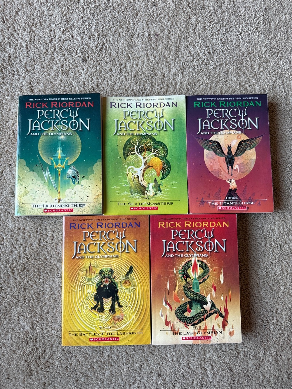 ** BRAND NEW ** Percy Jackson Paperback Book Set 1-5 by Rick Riordan